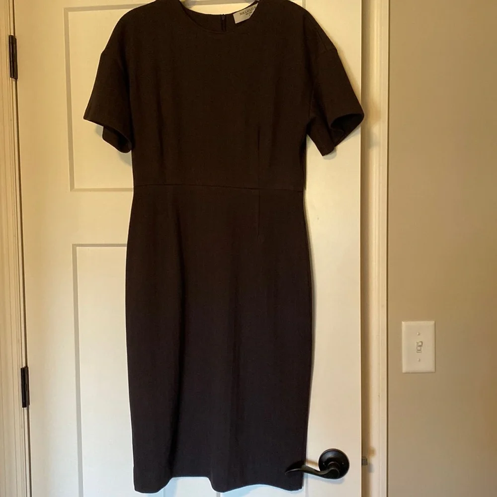 M.M. Lafleur The Gayle Chevron‎ Plum Dress Size 0